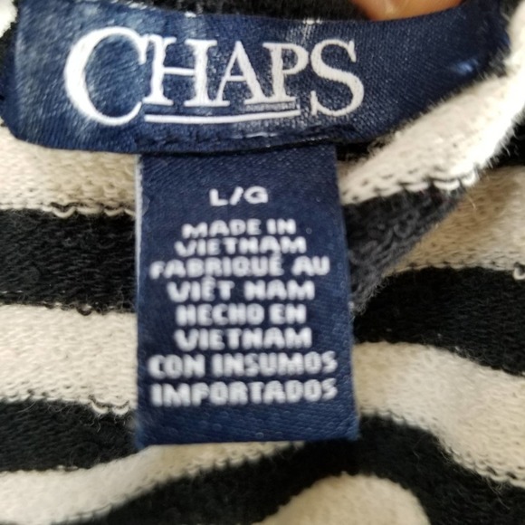 Chaps French Terry Striped Tunic - Picture 4 of 6